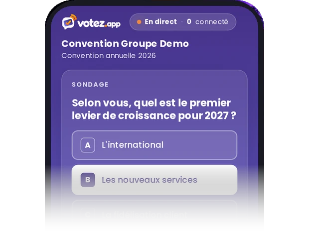 Téléphone d'un participant